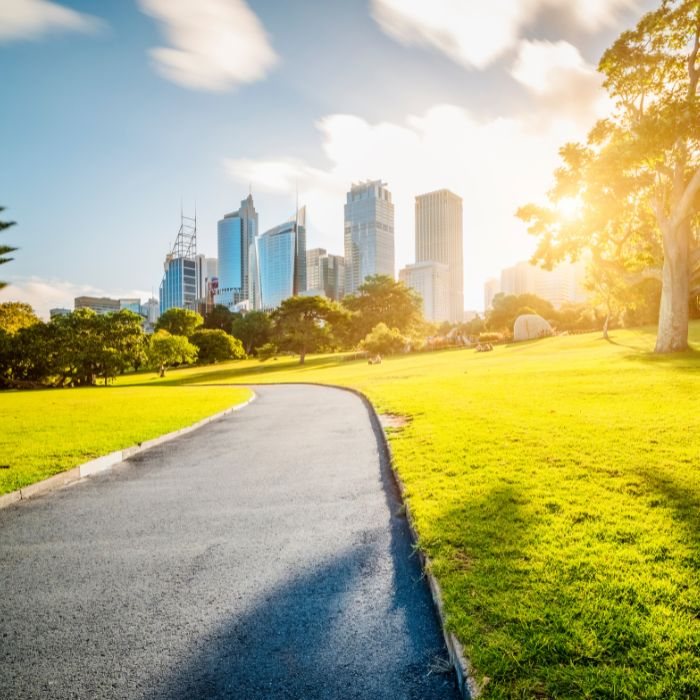 Sydney CBD street and a digital marketing brief