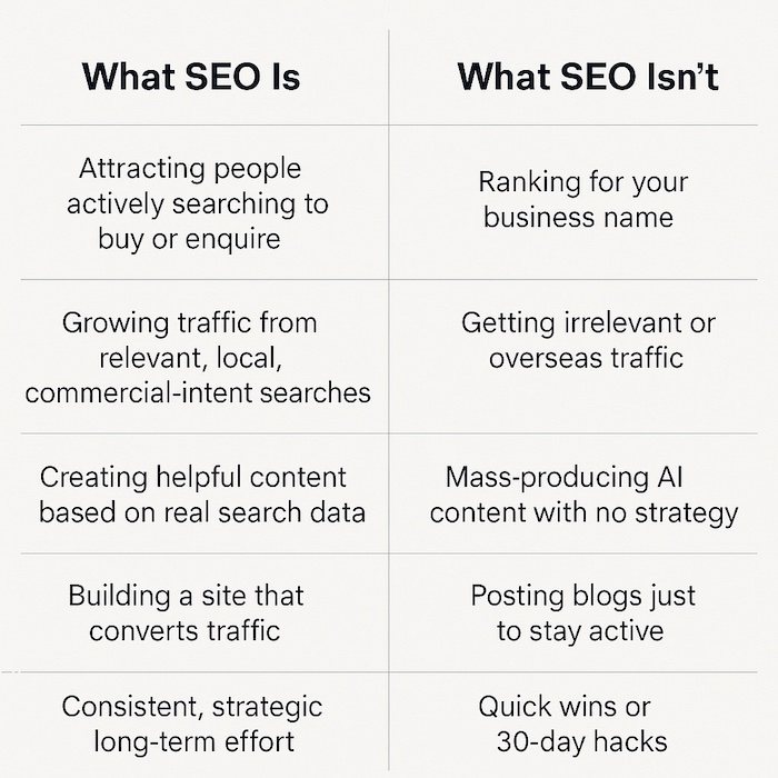 what is seo comparison