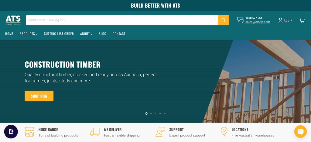 ATS Building Products website