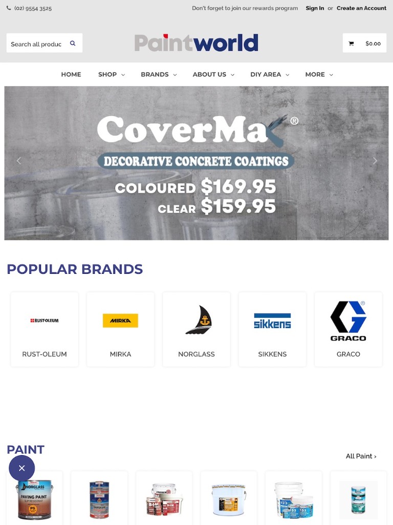 Paintworld website